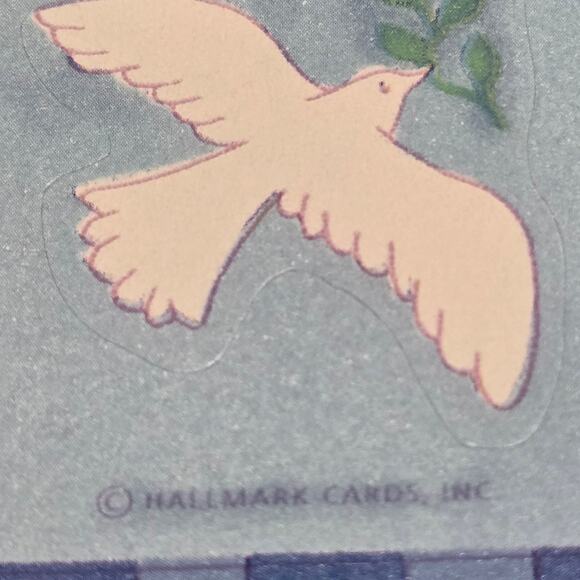 1990 Rare Hallmark Religious Christian Stickers Psalm Scriptures & Easter Cross - Picture 8 of 10